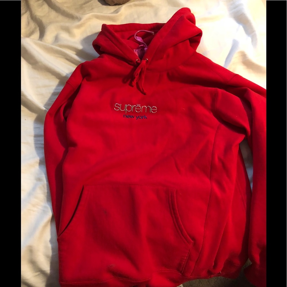 Supreme classic logo hoodie